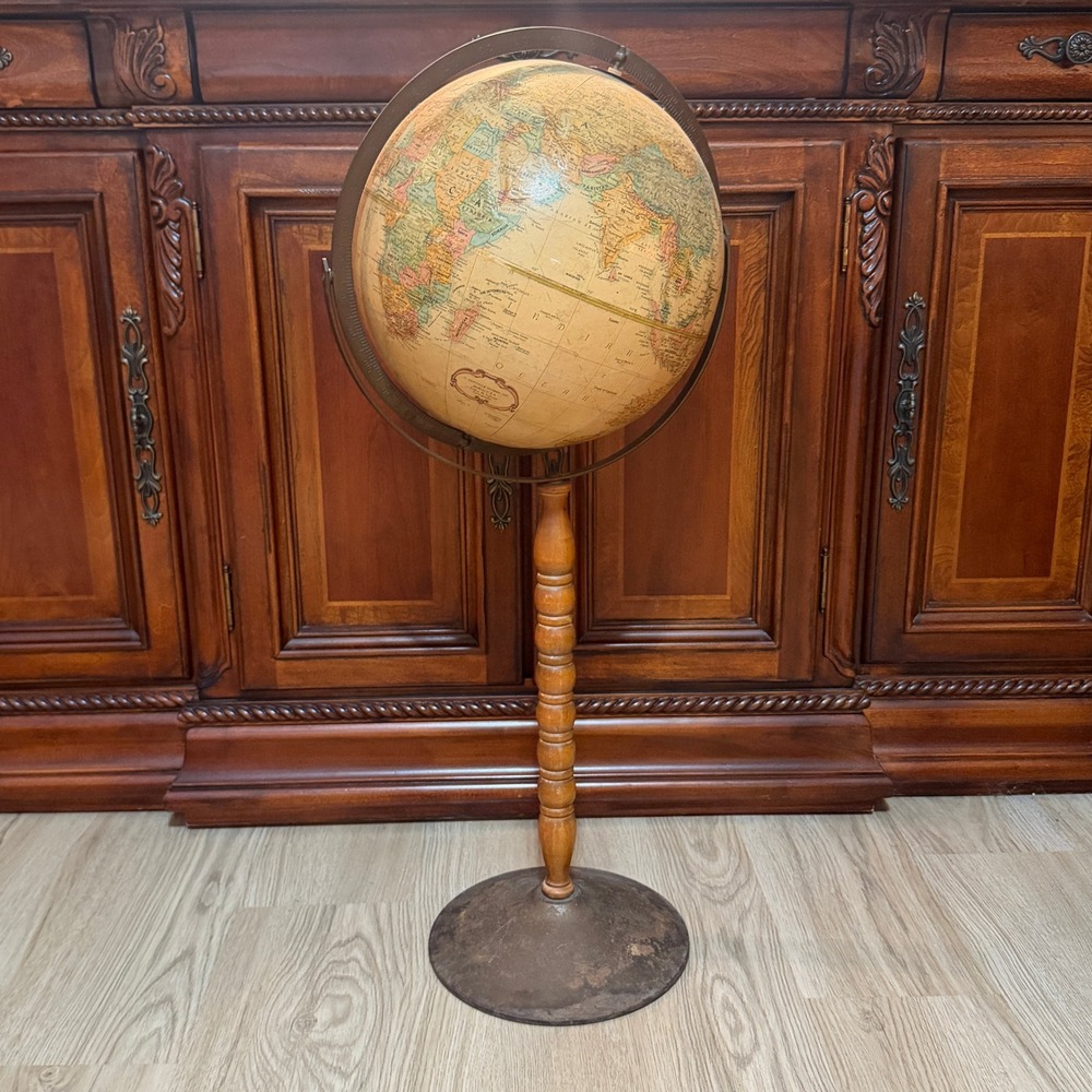 Replogle 16" Vintage Globe - 33" Floor Model, 1970's World Classic Series‎ Globe